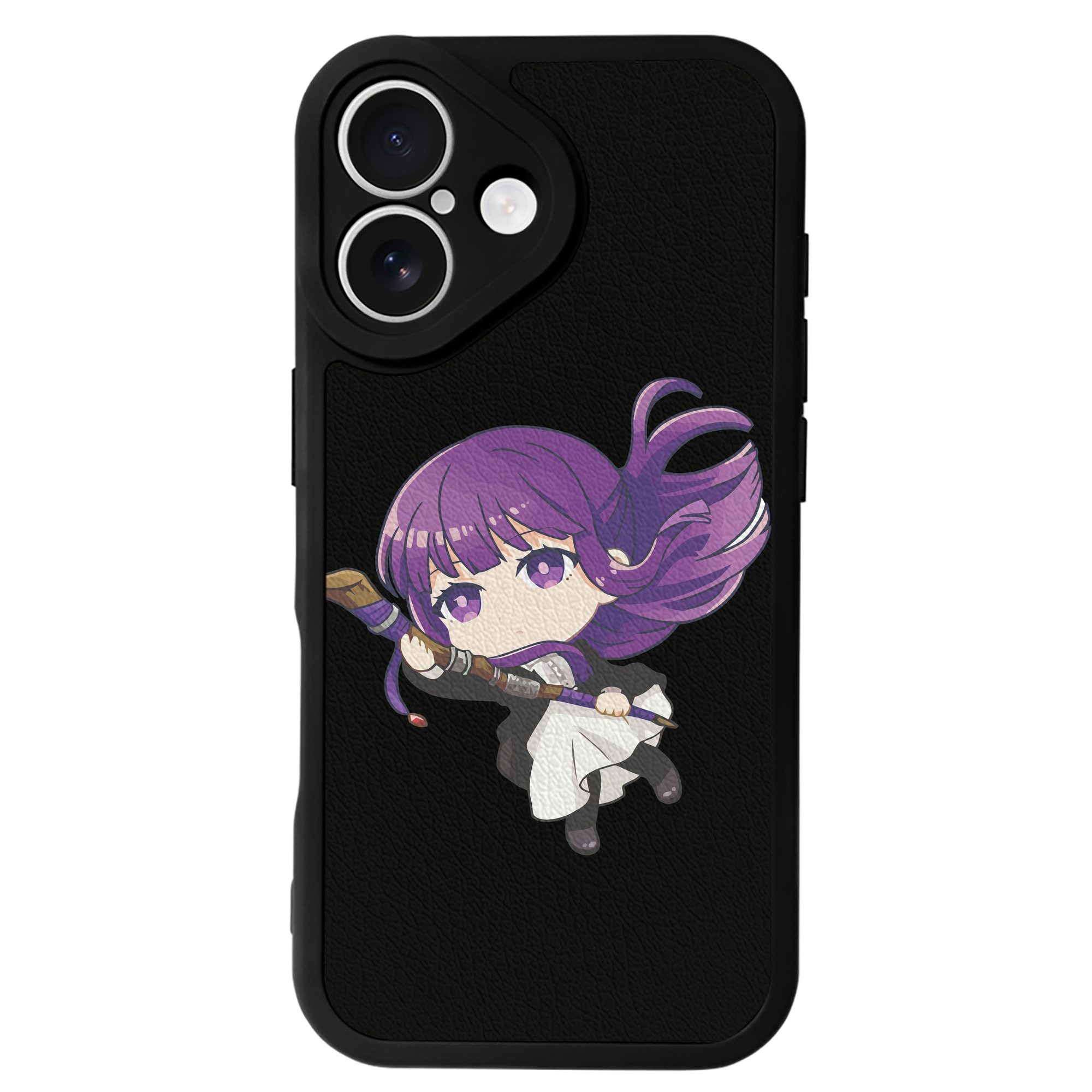 （画像用） 葬送のフリーレン Frieren 【iPhone 16シリーズ対応】シリコンスマホケース（レザー調） 材質：シリコン